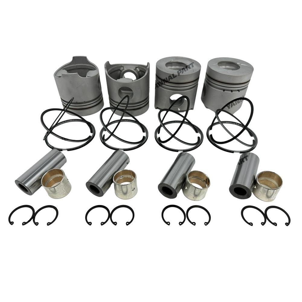 4x Piston With Rings Set For Hino W04D Engine Parts