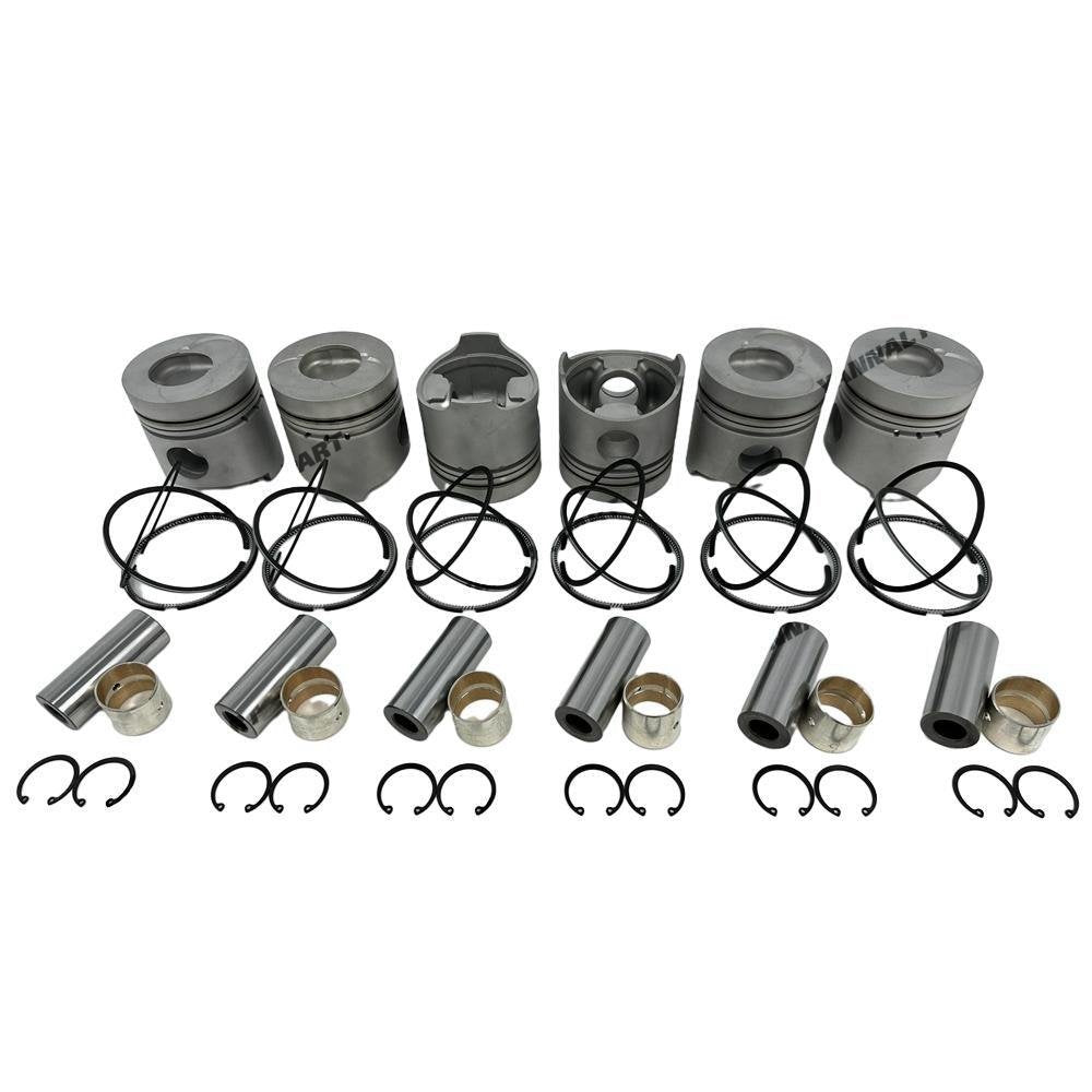 6x Piston With Ring Set For Hino W06D Engine Parts