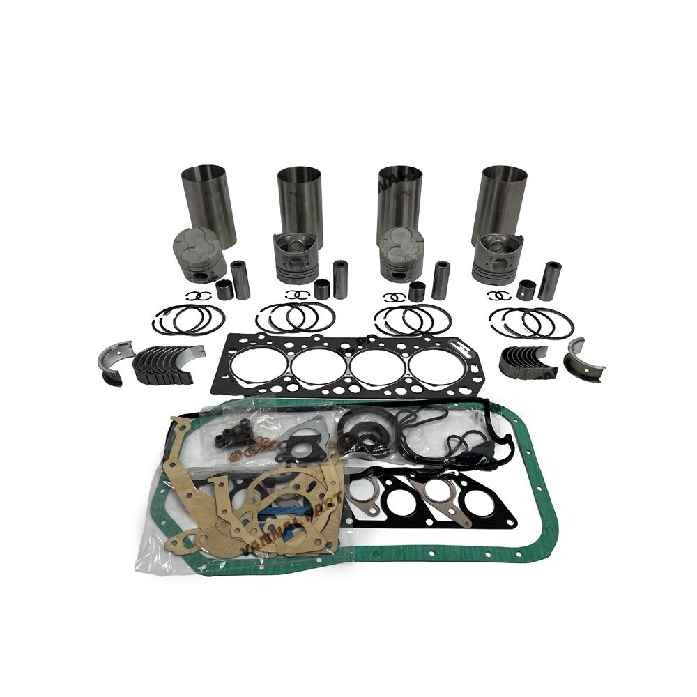 4x 4D55 Overhaul Rebuild Kit With Gasket Set Bearing For Mitsubishi diesel engin