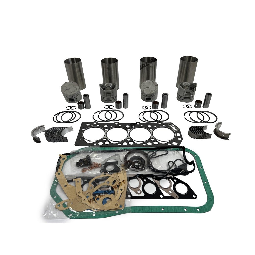 4x 4D55 Overhaul Rebuild Kit With Gasket Set Bearing For Mitsubishi diesel engin