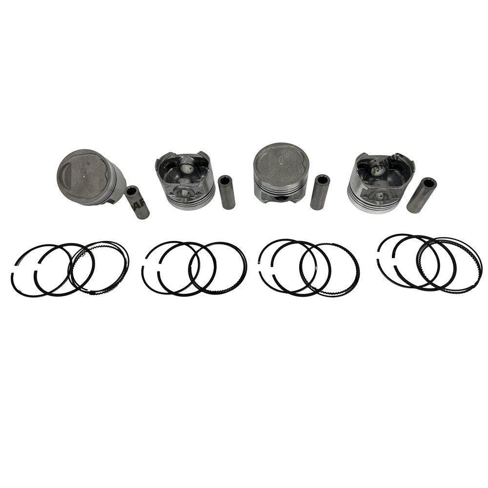 4x 4G63 Piston Kit With Piston Ring STD For Mitsubishi diesel Engine parts