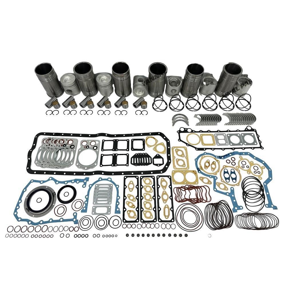 6x Engine Overhaul Rebuild Kit With Gasket Bearing Set For Mitsubishi 6D22