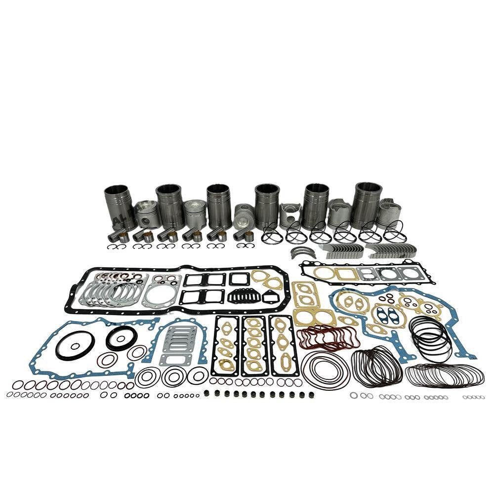 6x Engine Overhaul Rebuild Kit With Gasket Bearing Set For Mitsubishi 6D22