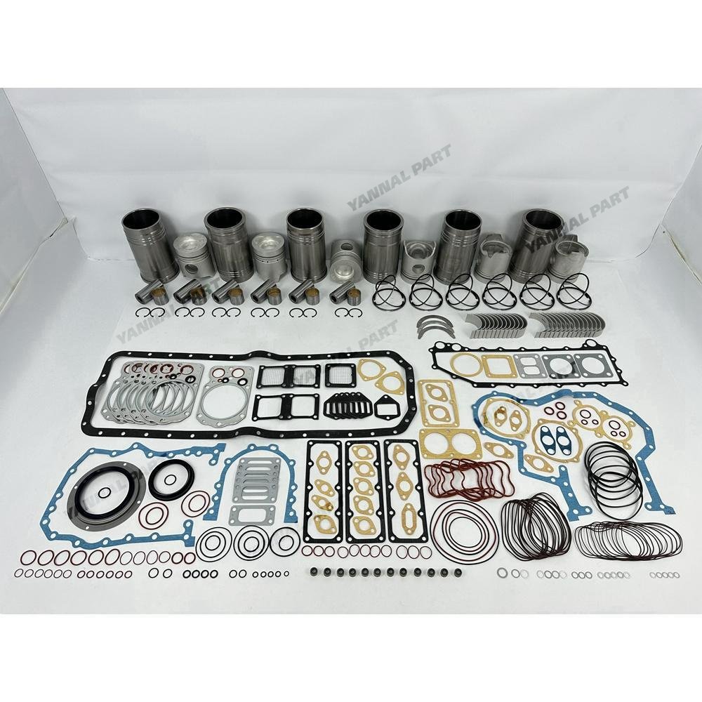 6x Engine Overhaul Rebuild Kit With Gasket Bearing Set For Mitsubishi 6D22