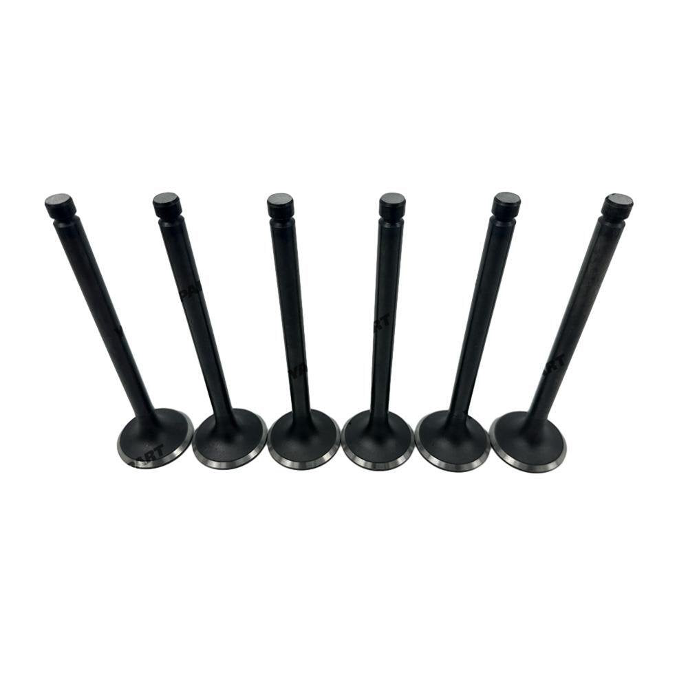 6x Exhaust Valve For Mitsubishi 6D24 Engine Parts