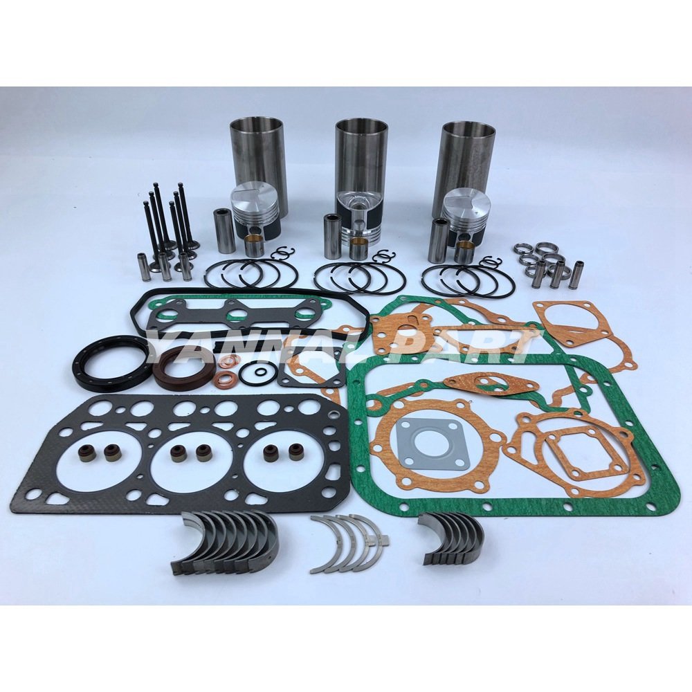 For Mitsubishi K3D Overhaul Rebuild Kit Full Head Gasket Set Bearing