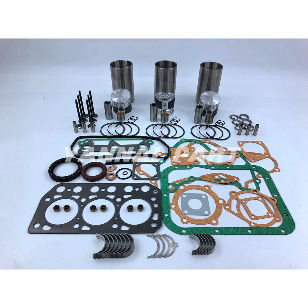 For Mitsubishi K3D Overhaul Rebuild Kit Full Head Gasket Set Bearing