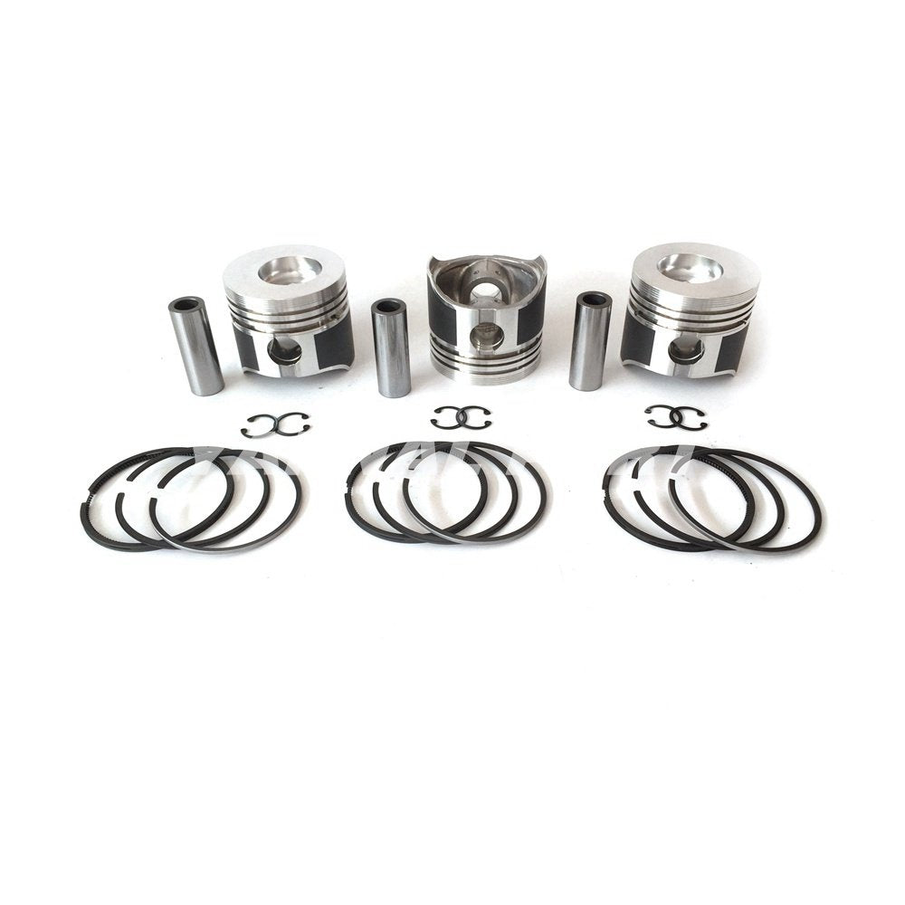 brand-new 3 PCS K3G Piston With Rings Set Std For Mitsubishi Engine Parts