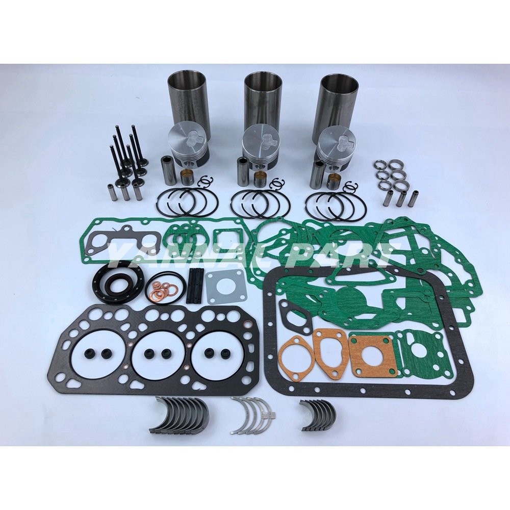 For Mitsubishi K3M DI Overhaul Rebuild Kit Full Head Gasket Set Bearing