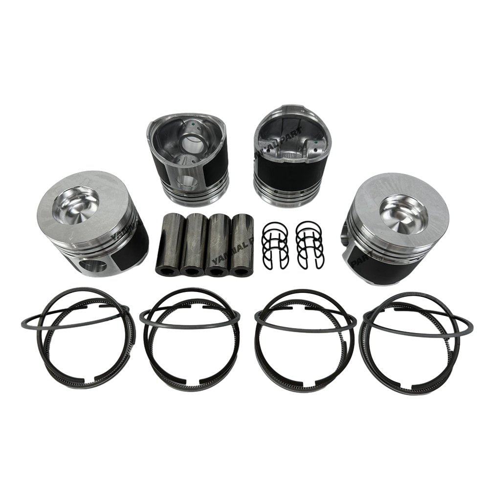 4 PCS Piston With Piston Ring 0.5mm For Mitsubishi K4EDI Engine