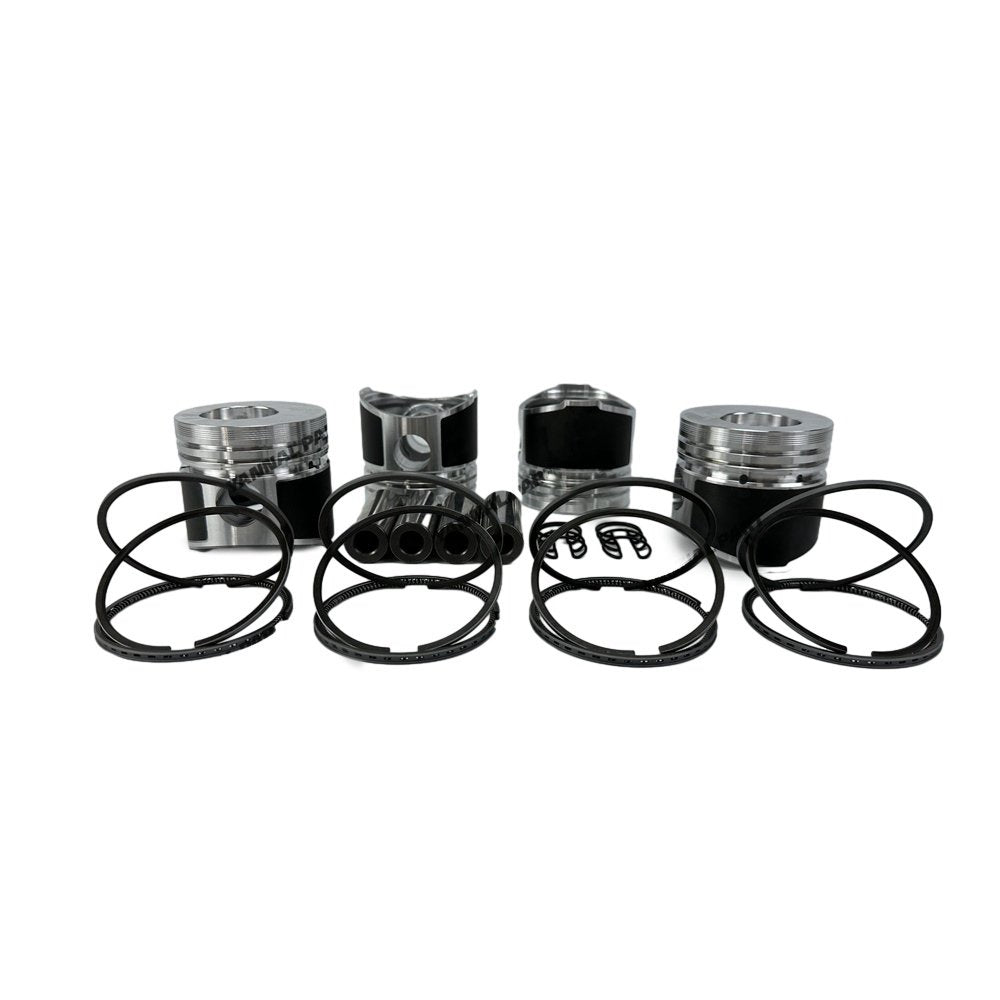 4 PCS Piston With Piston Ring 0.5mm For Mitsubishi K4EDI Engine