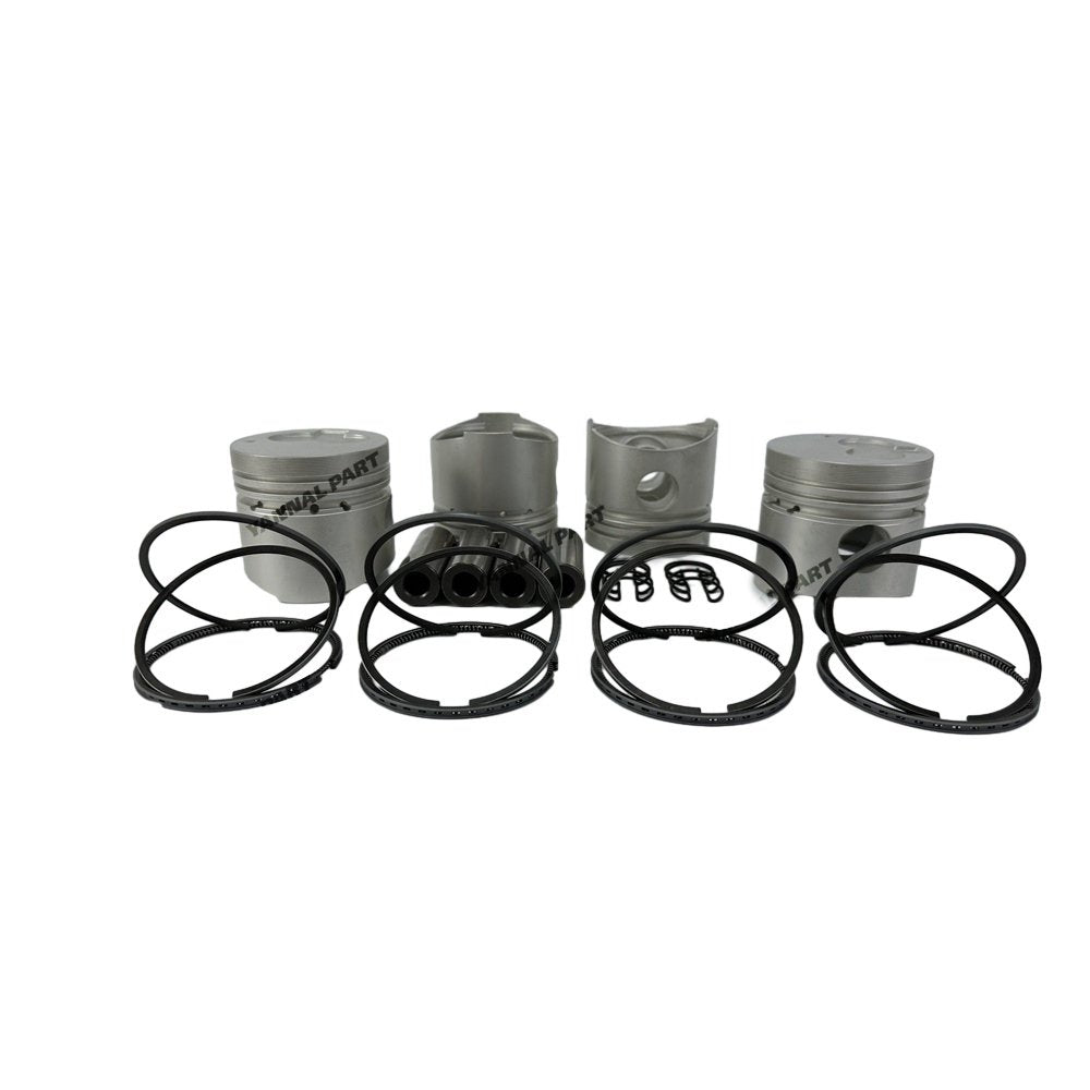 4 PCS Piston With Piston Ring 0.5mm For Mitsubishi K4E Engine