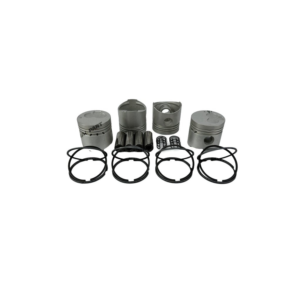 4 PCS Piston With Piston Ring 0.5mm For Mitsubishi K4E Engine