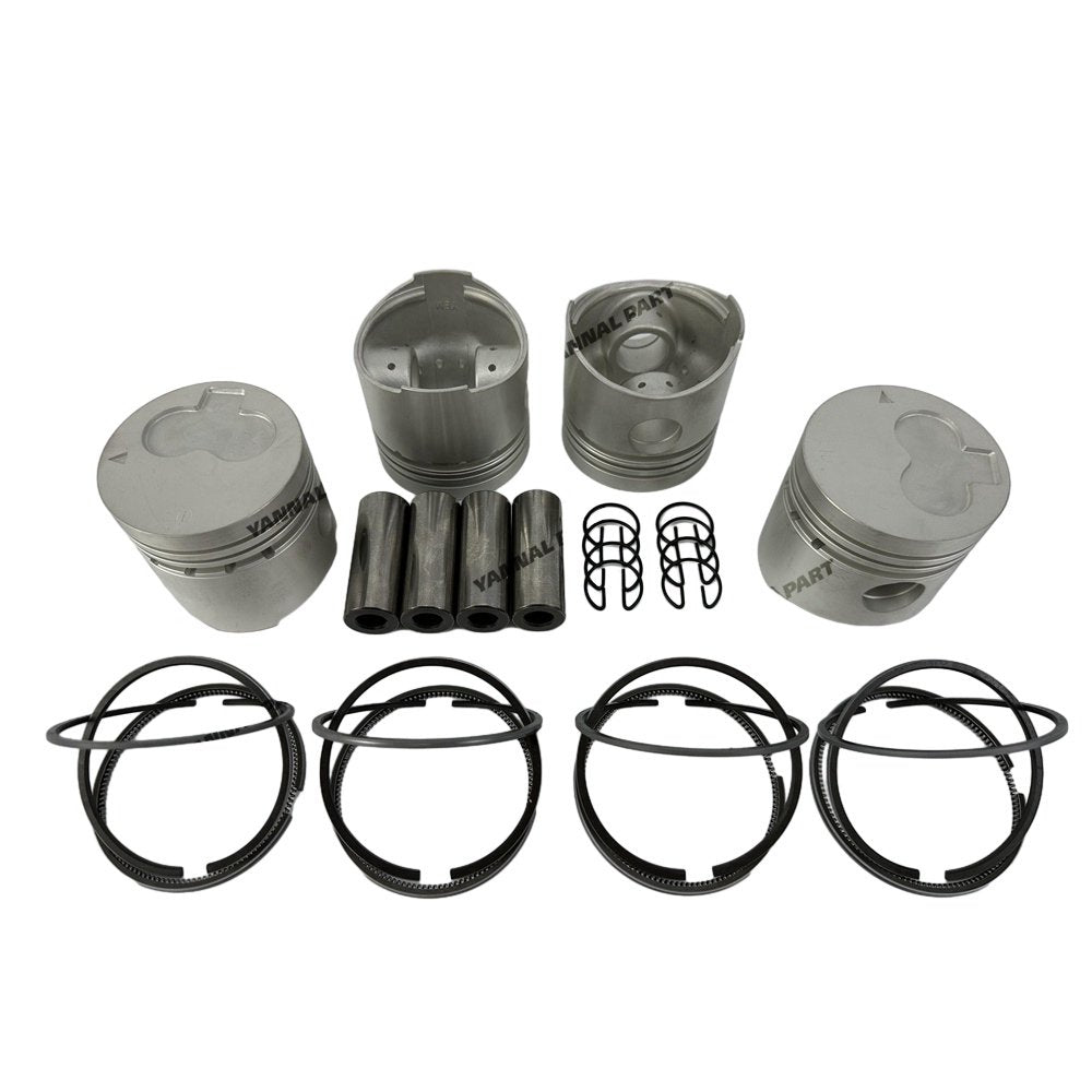 4 PCS Piston With Piston Ring 0.5mm For Mitsubishi K4E Engine