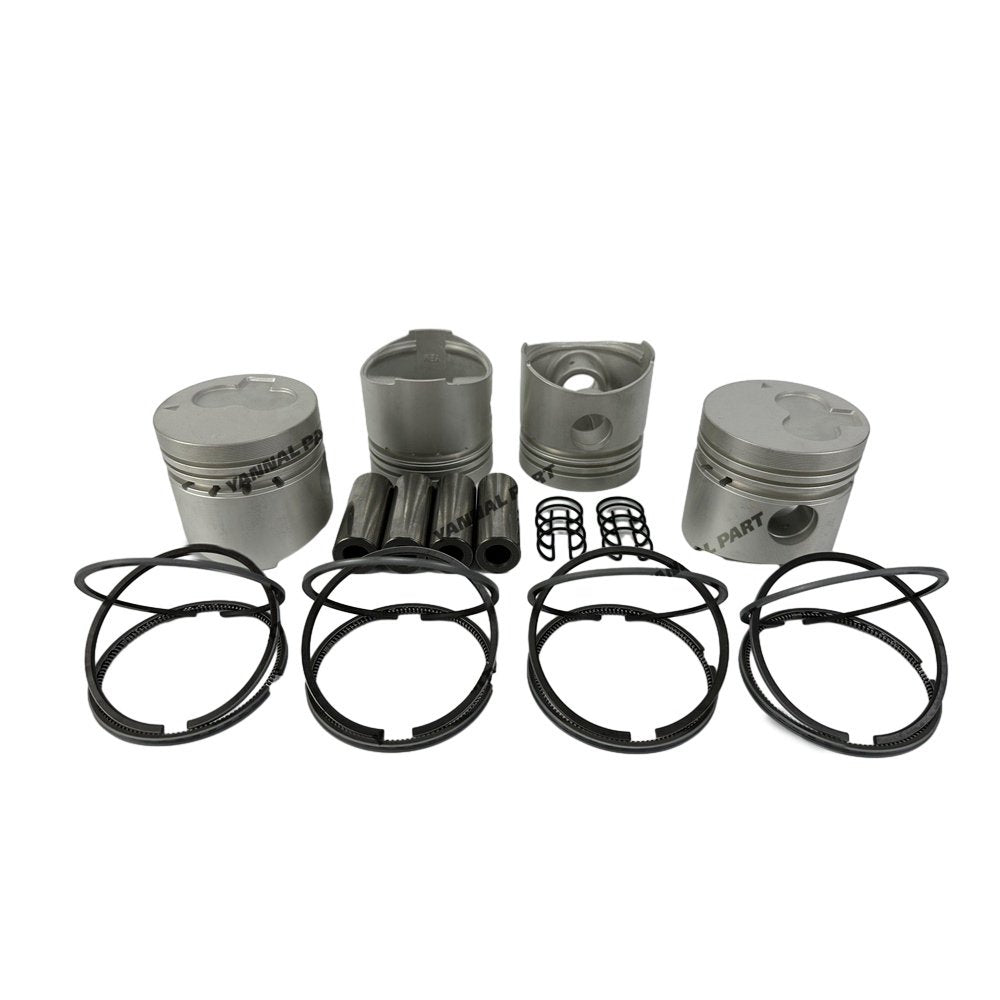 4 PCS Piston With Piston Ring 0.5mm For Mitsubishi K4E Engine