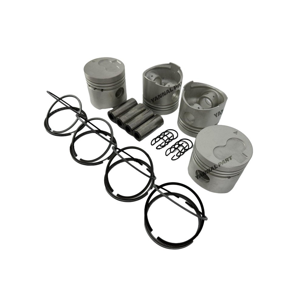 4 PCS Piston With Piston Ring 0.5mm For Mitsubishi K4E Engine