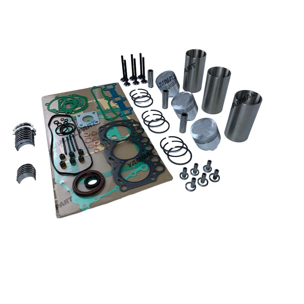 New Mitsubishi L3E Overhaul Kit With Valve Bearings Gasket Set STD ( PIN-21MM )