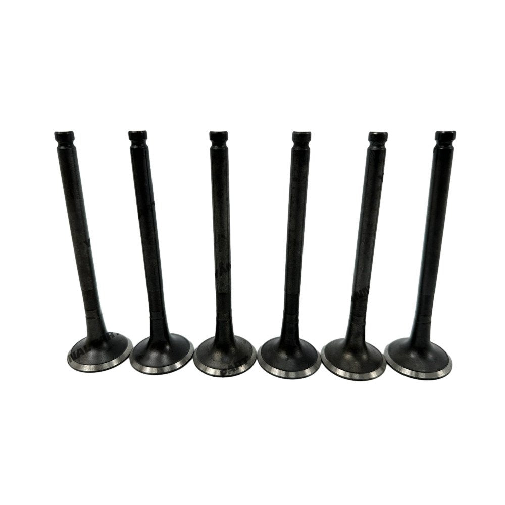 6x Exhaust Valve For Isuzu 6BB1 Excavator Engine Spare Parts