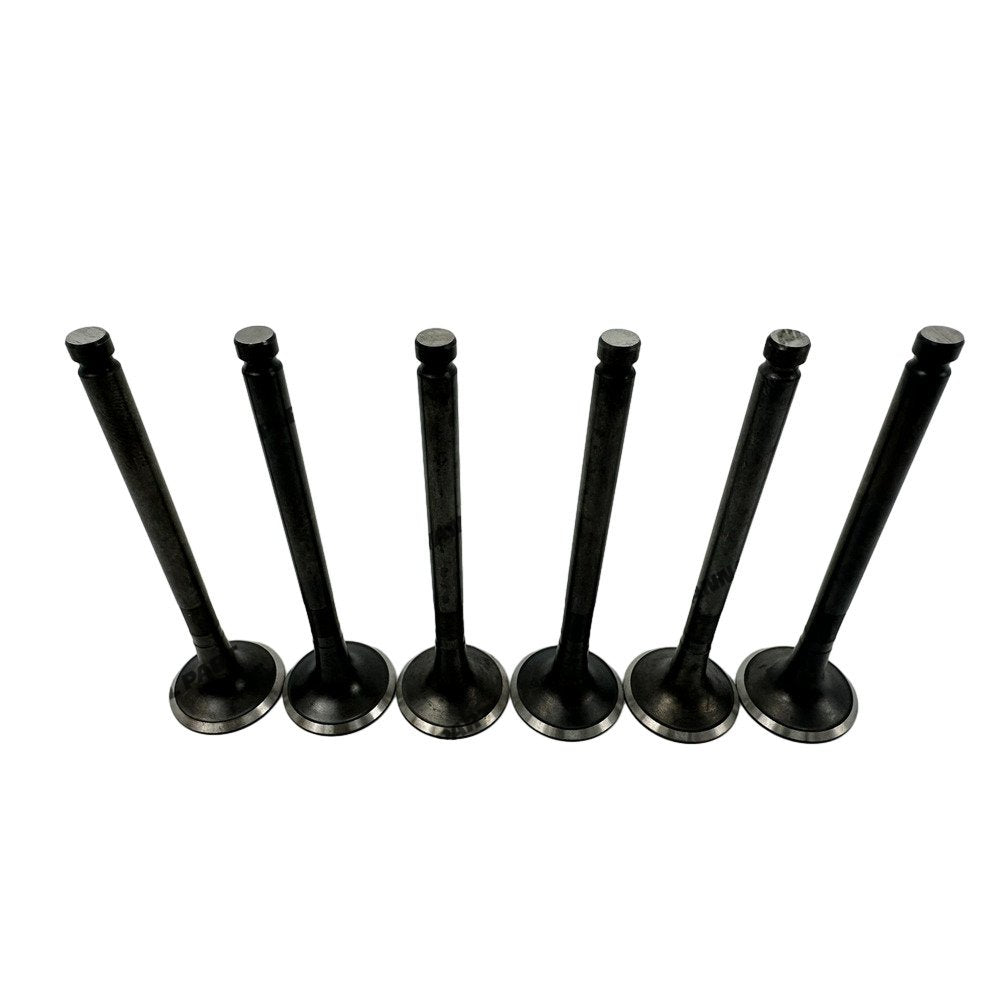 6x Exhaust Valve For Isuzu 6BB1 Excavator Engine Spare Parts