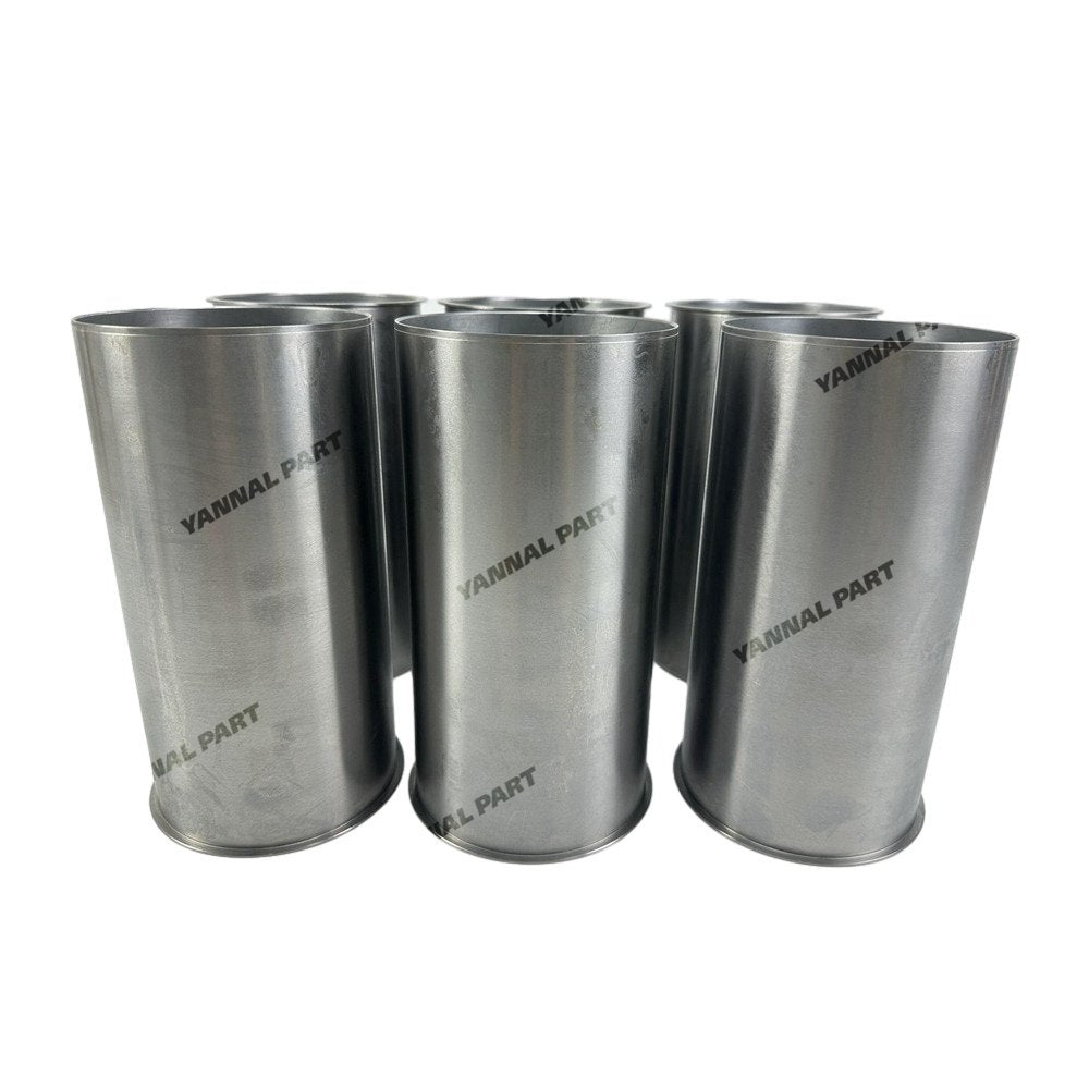 6x Cylinder Liner For Isuzu 6BB1 Excavator Engine Spare Parts