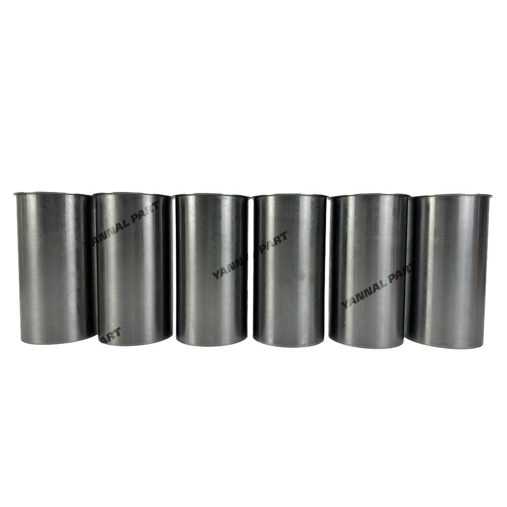 6x Cylinder Liner For Isuzu 6BB1 Excavator Engine Spare Parts