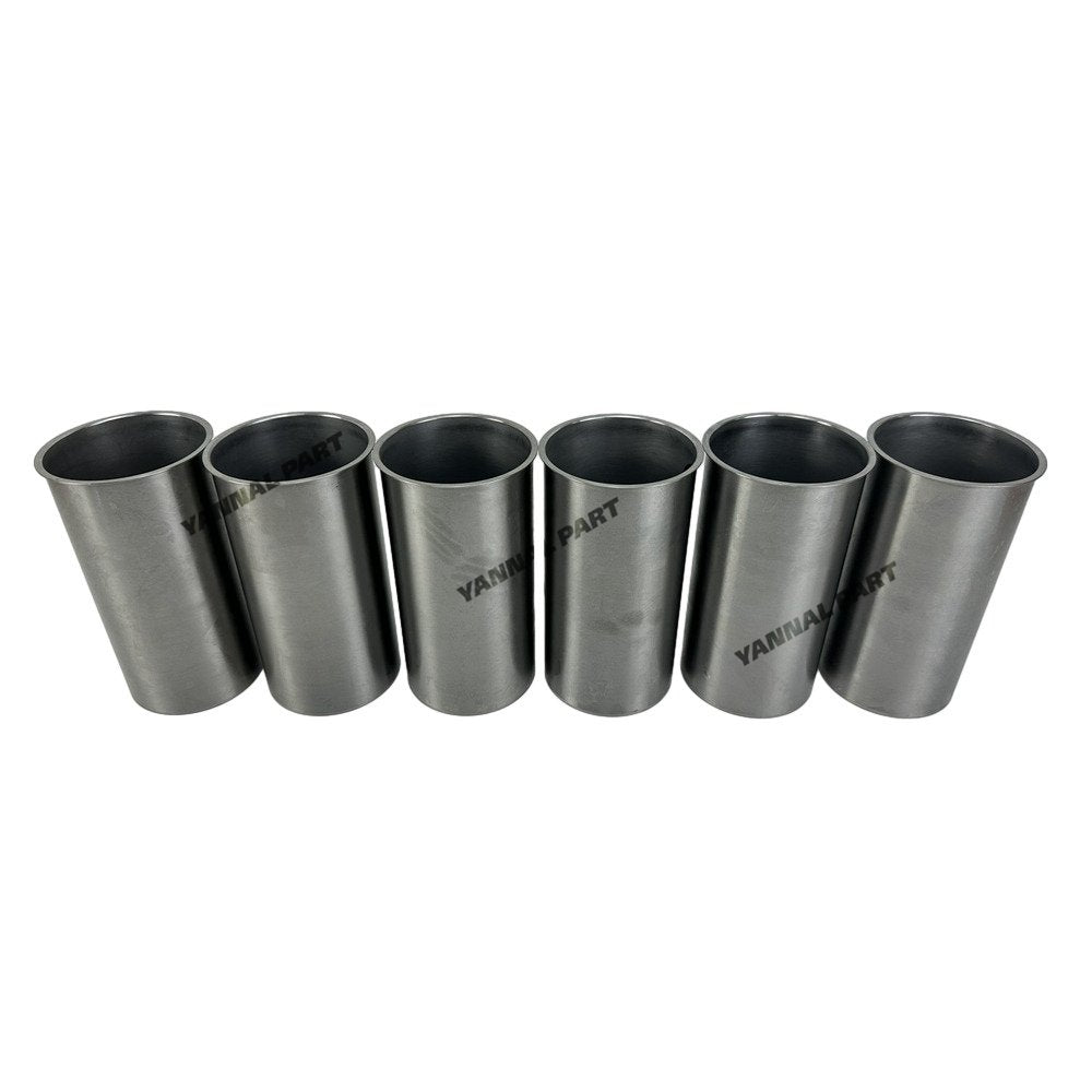 6x Cylinder Liner For Isuzu 6BB1 Excavator Engine Spare Parts