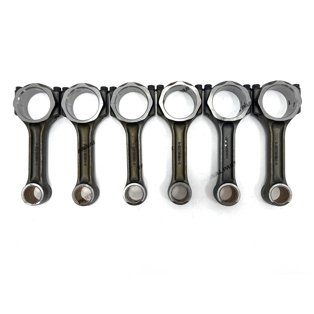 6 PCS Connecting Rod 1-12230095-1 Fit For Isuzu 6BD1 Engine