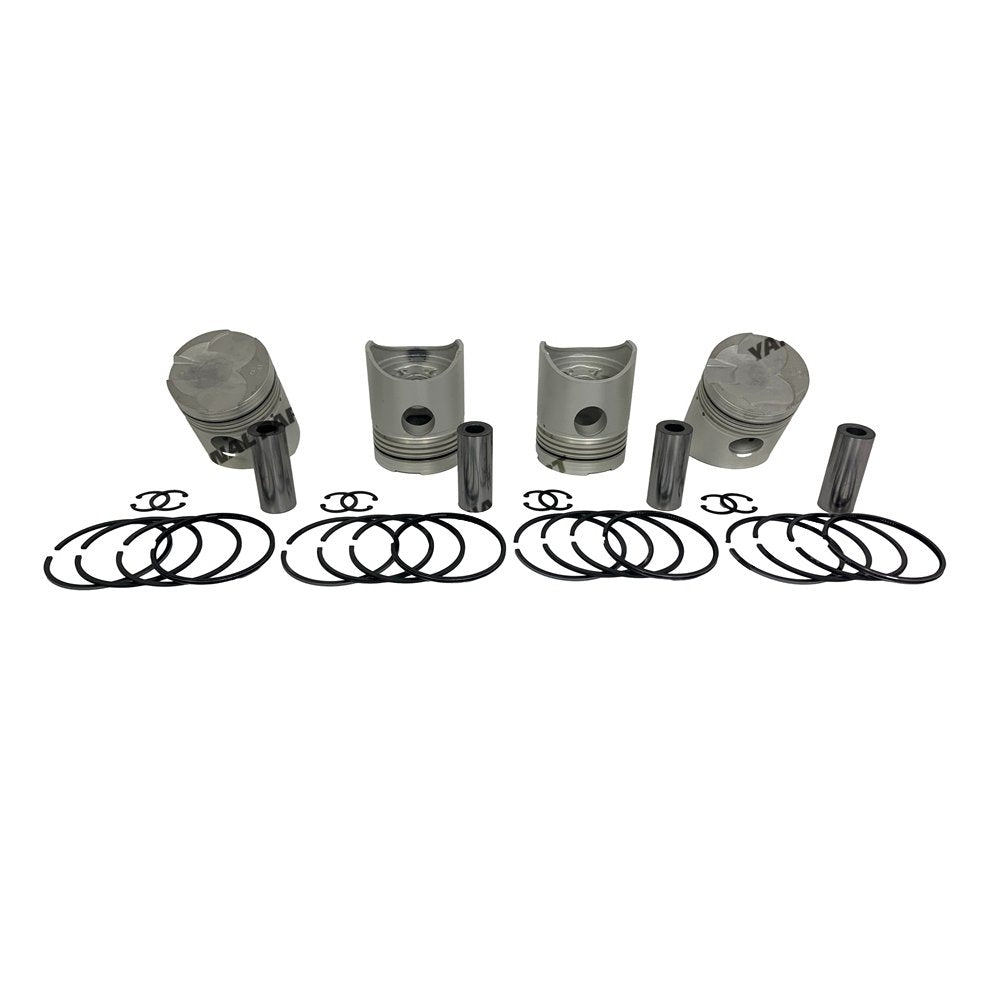 4x DA220 Piston Kit With Piston Ring STD For Isuzu diesel Engine parts