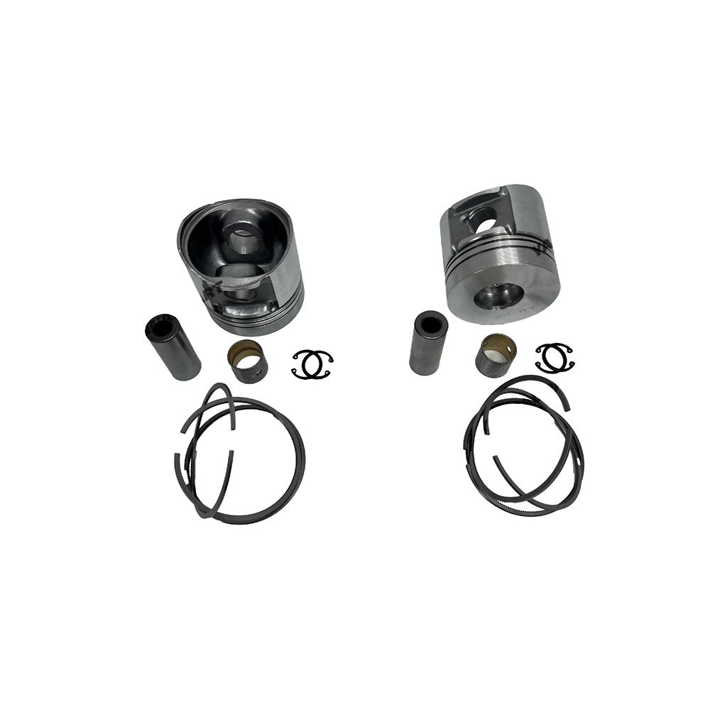 2x F2L2011 Piston Kit With Piston Ring STD For Deutz diesel Engine parts