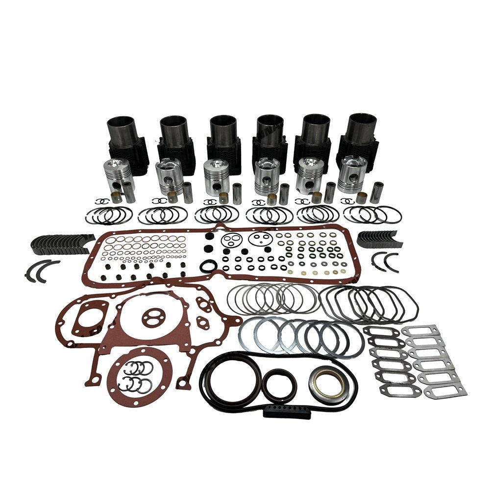 6x F6L912 Overhaul Rebuild Kit With Gasket Set Bearing For Deutz diesel Engine