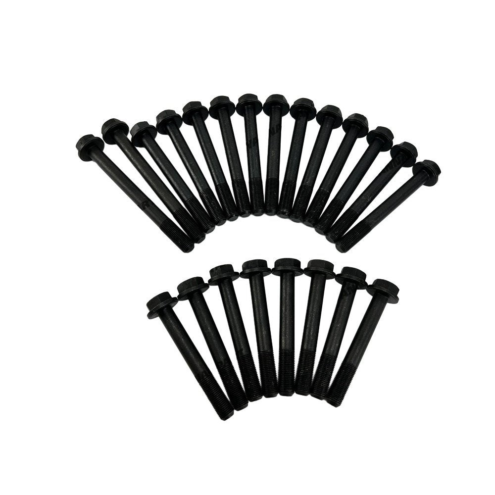 22 PCS Head Bolt Set For Perkins 1004-4 Diesel Engine