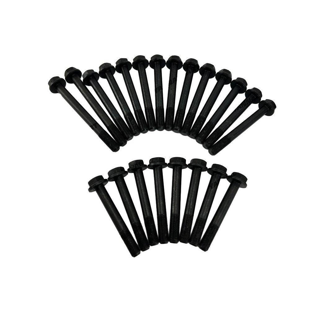 22 PCS Head Bolt Set For Perkins 1004-4 Diesel Engine