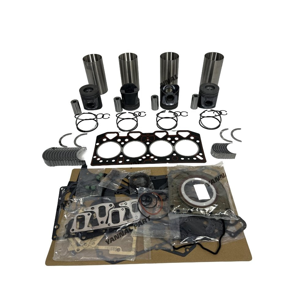 4x 1004-42 Overhaul Rebuild Kit With Gasket Set Bearing For Perkins diesel engin