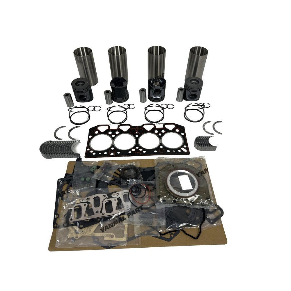 4x 1004-42 Overhaul Rebuild Kit With Gasket Set Bearing For Perkins diesel engin