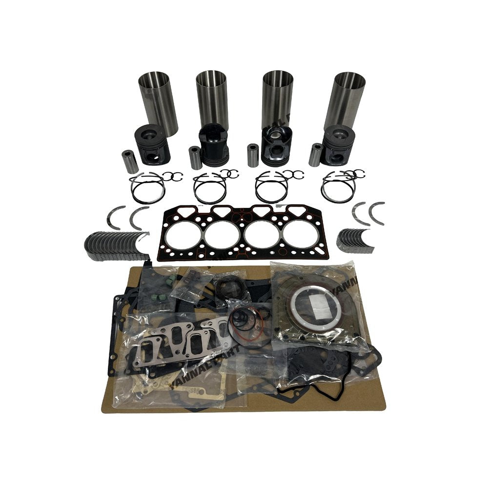 4x 1004-42 Overhaul Rebuild Kit With Gasket Set Bearing For Perkins diesel engin