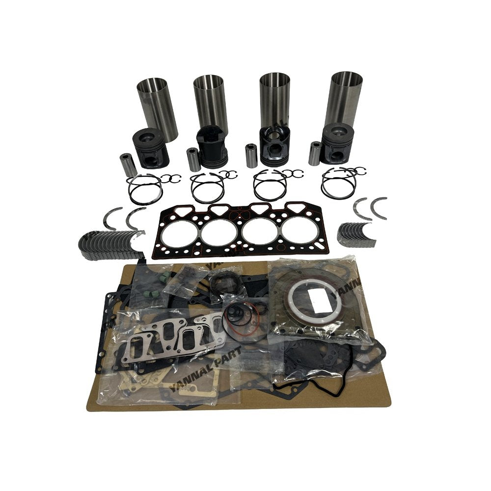 4x 1004-42 Overhaul Rebuild Kit With Gasket Set Bearing For Perkins diesel engin