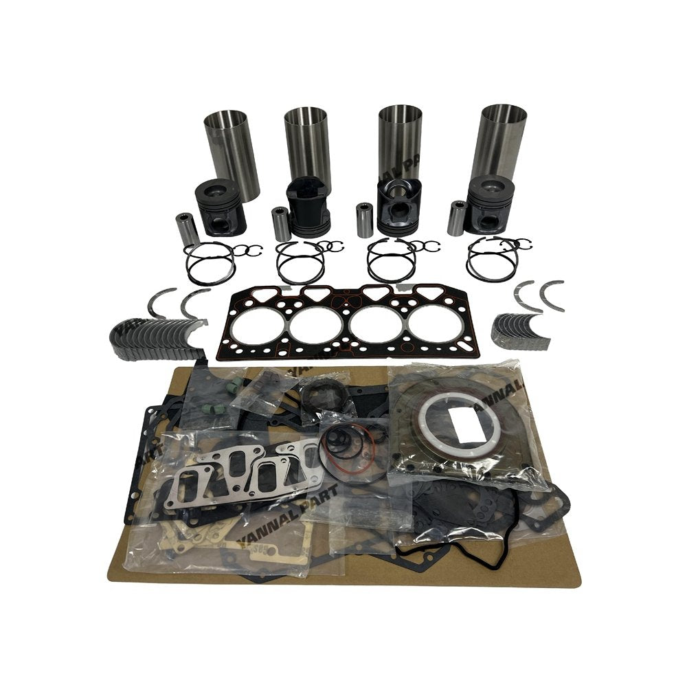 4x 1004-42 Overhaul Rebuild Kit With Gasket Set Bearing For Perkins diesel engin