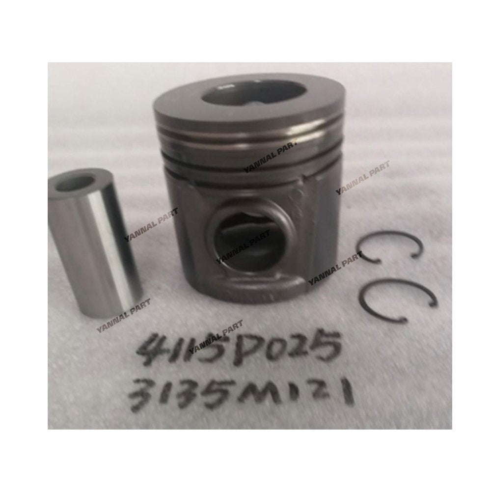 4 PCS 4115P025 3135M121 Piston Set STD For Perkins 1104A-44T Engine