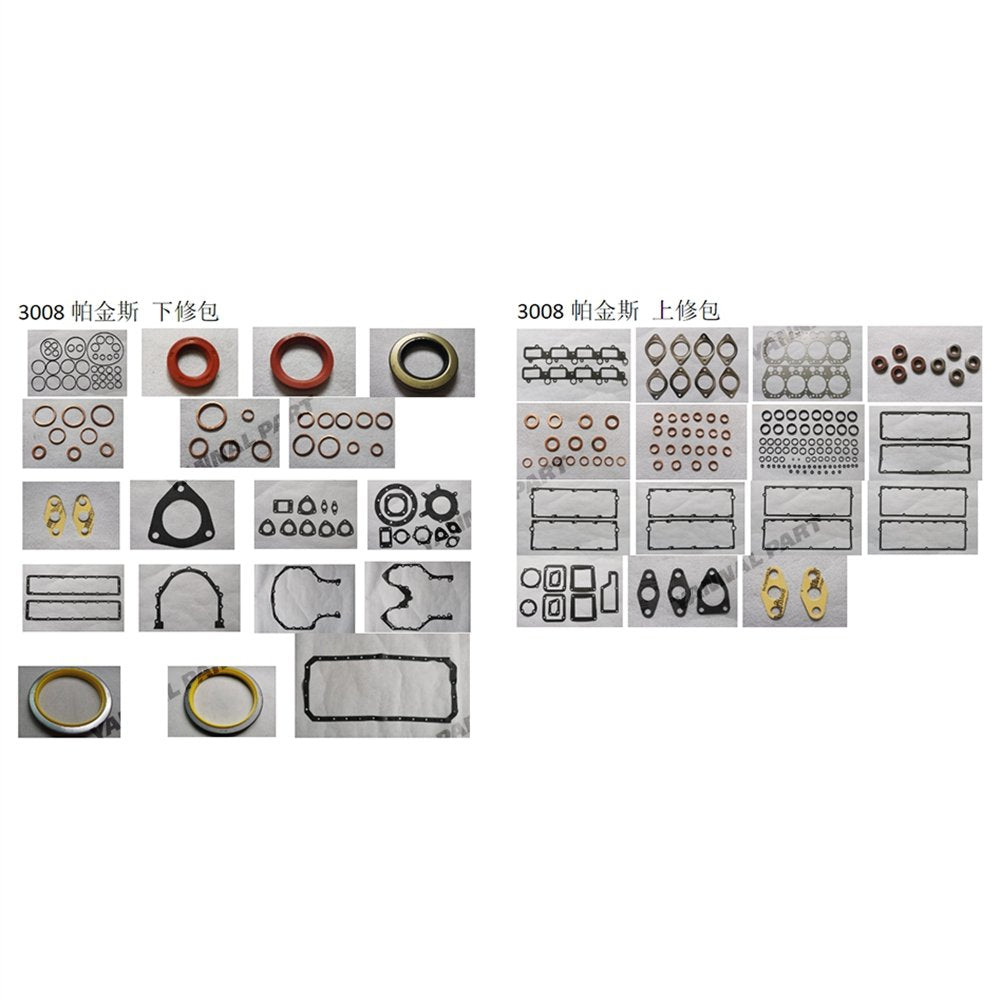 Full Gasket Kit Fit For Perkins 3008 Engine