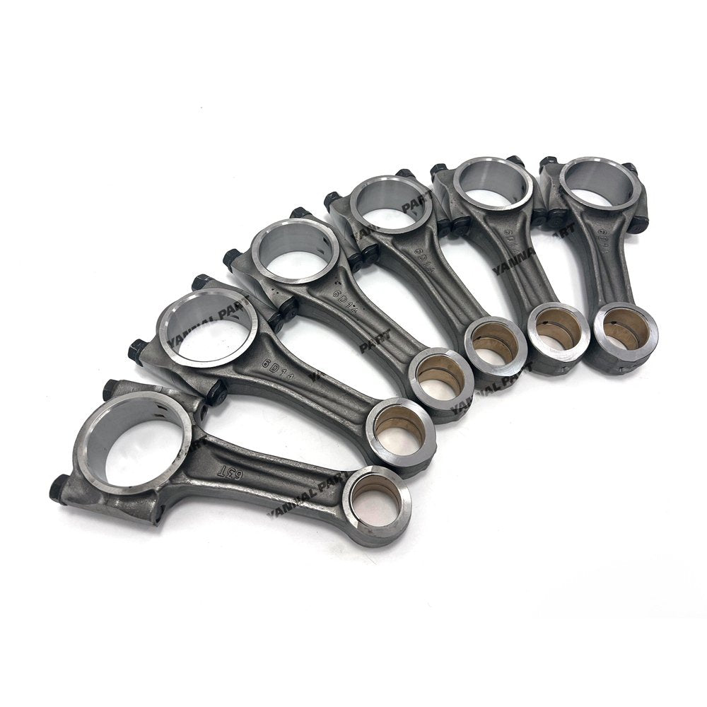 6 PCS Connecting Rod Fit For Kato HD1430 Engine