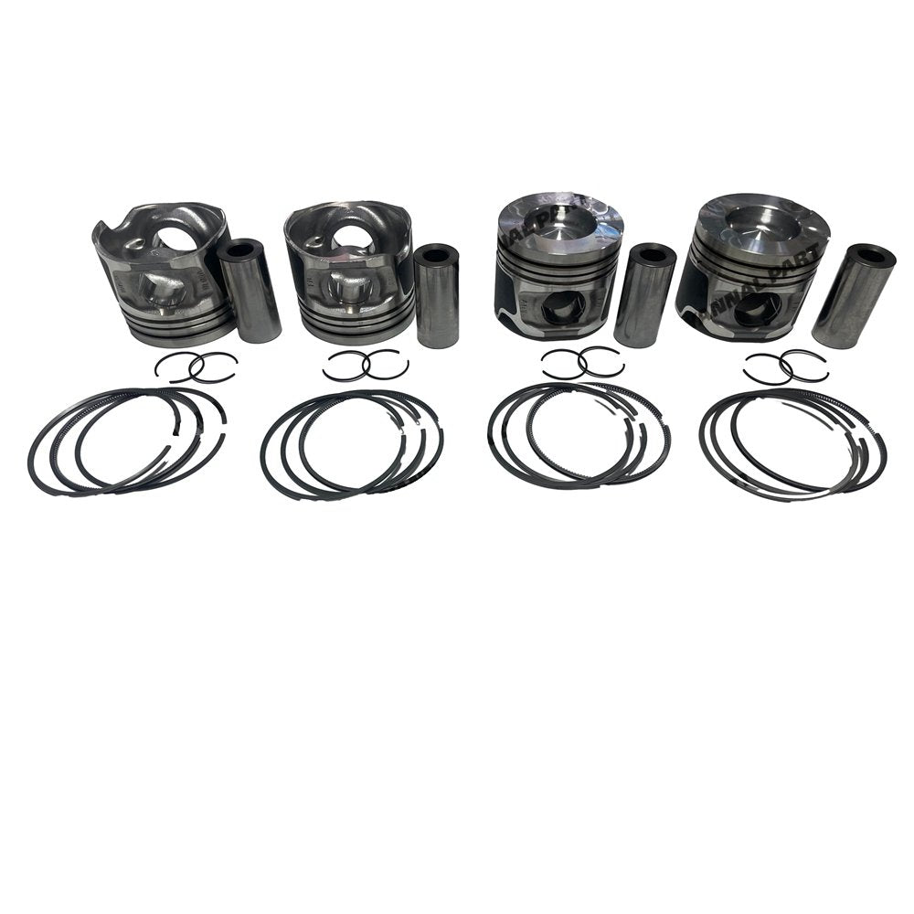 4x 1KD Piston Kit With Piston Ring STD For Toyota diesel Engine parts