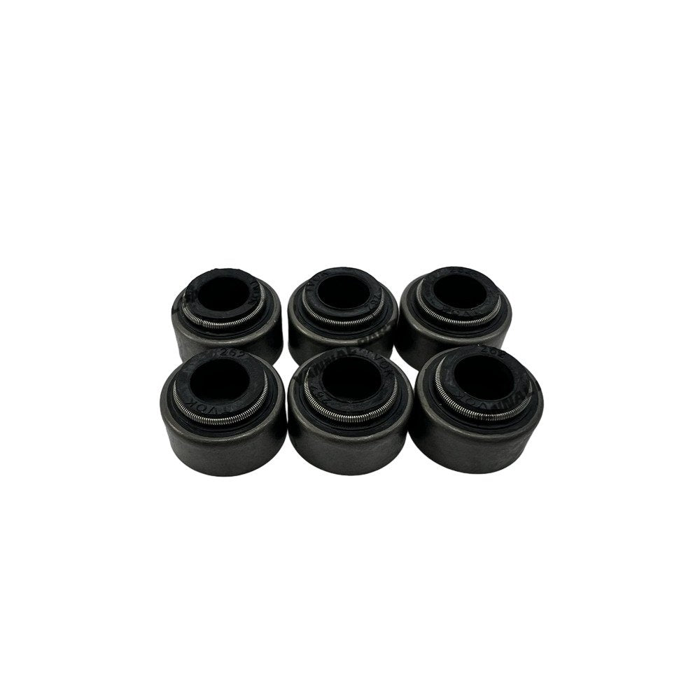 6x Valve Oil Seal For Yanmar 3D84 Excavator Engine Spare Parts