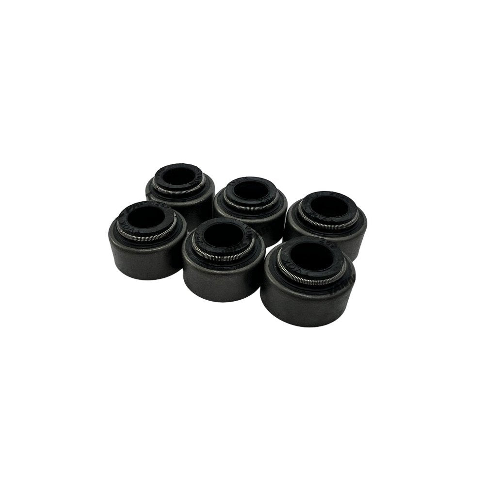 6x Valve Oil Seal For Yanmar 3D84 Excavator Engine Spare Parts