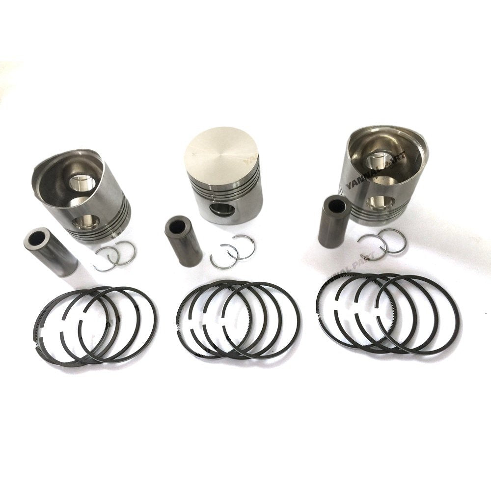 4 PCS Piston With Piston Ring 0.5mm For Yanmar 4D84-1 Engine