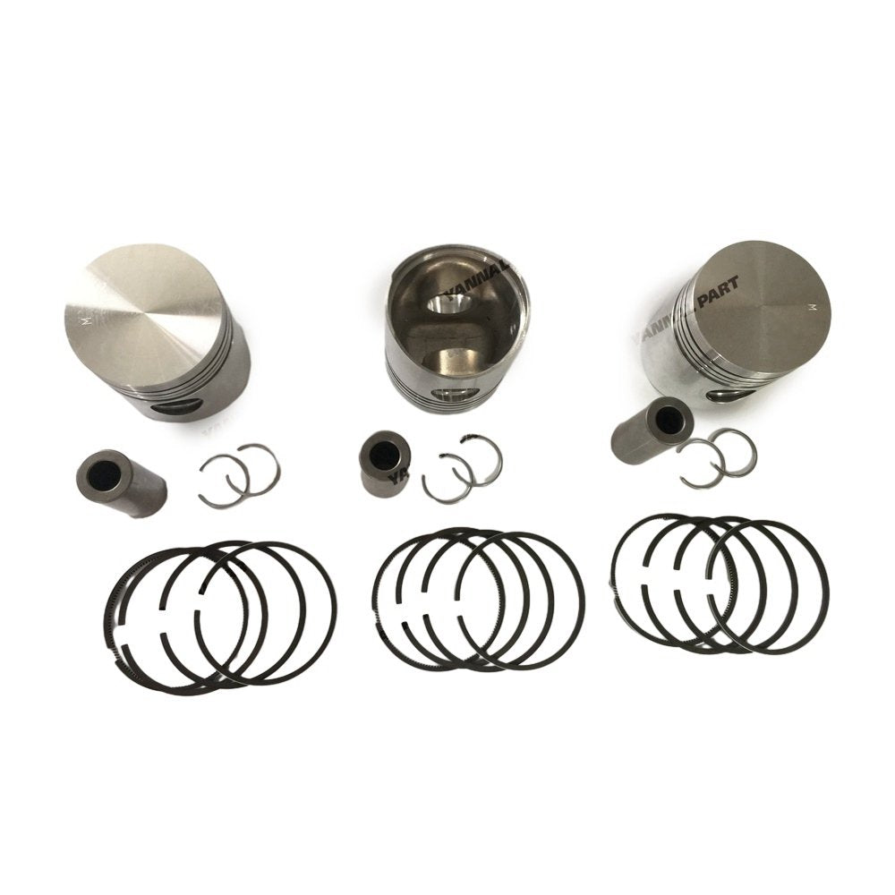 4 PCS Piston With Piston Ring 0.5mm For Yanmar 4D84-1 Engine