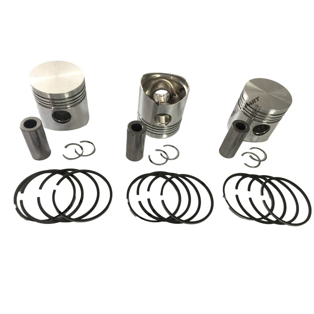 4 PCS Piston With Piston Ring 0.5mm For Yanmar 4D84-1 Engine