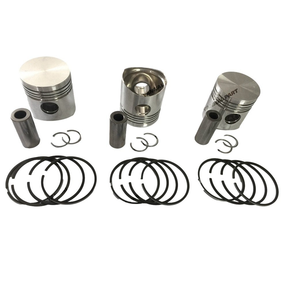 4 PCS Piston With Piston Ring 0.5mm For Yanmar 4D84-1 Engine