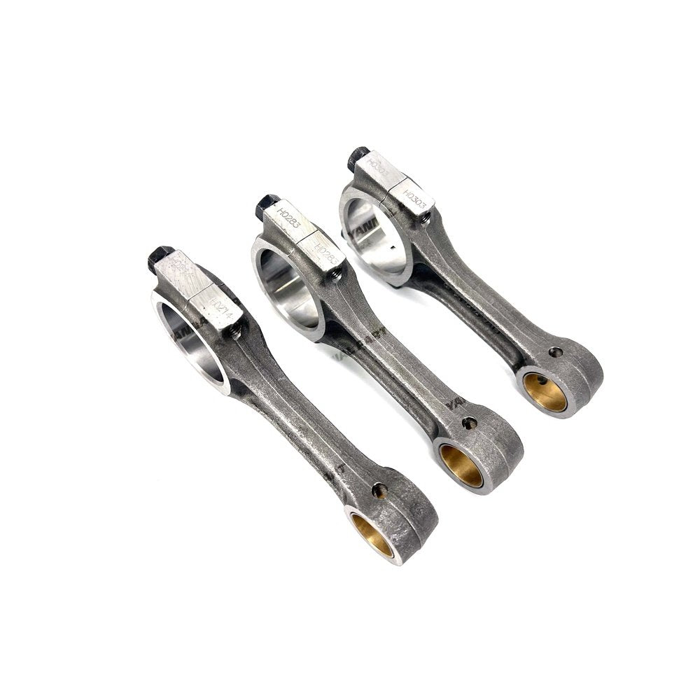 3 PCS Connecting Rod Fit For Yanmar 3TNA72 Engine