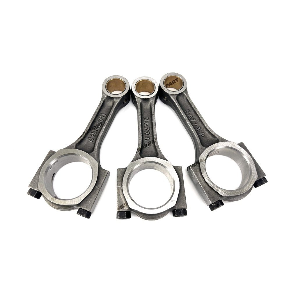 3 PCS Connecting Rod Fit For Yanmar 3TNA72 Engine