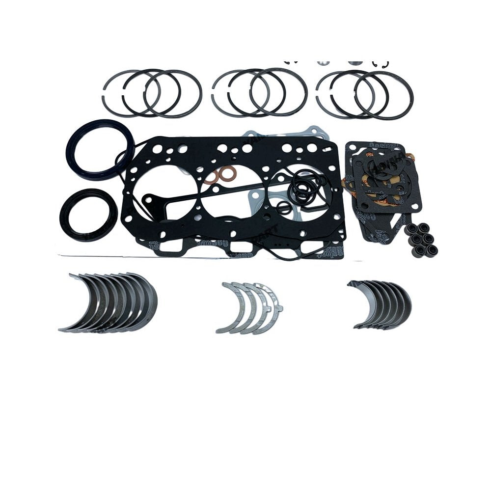 New Yanmar 3TNE82 Engine Overhaul Kit With Full Gasket Kit Bearings Set